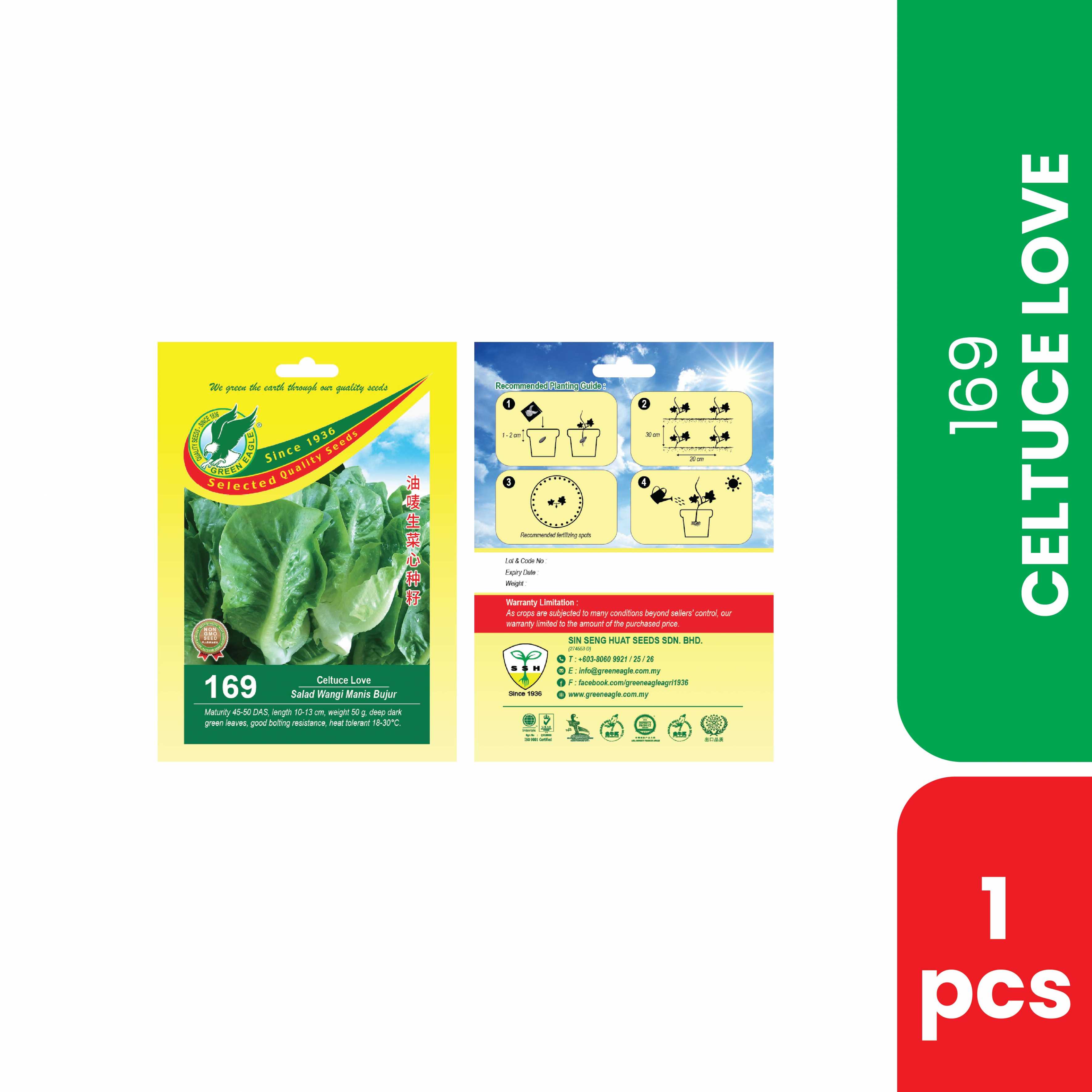 Color Code Celtuce 169 CELTUCE LOVE - Grocery Online Selangor